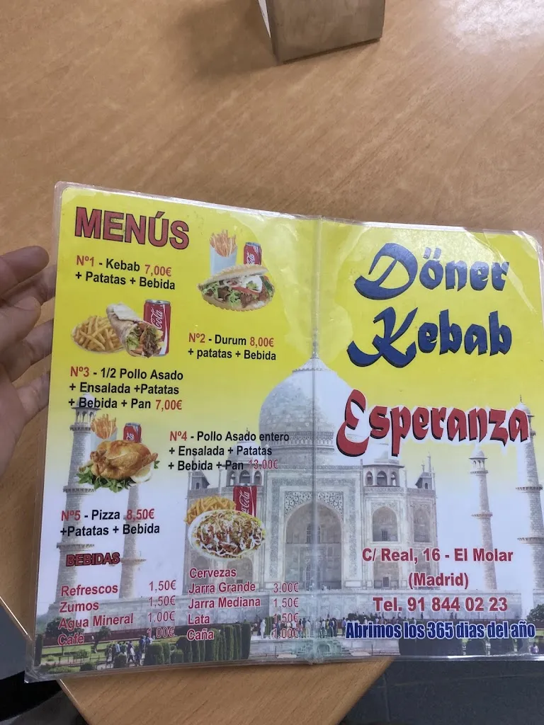 Menu_Döner Kebab Esperanza_El Molar_image_2