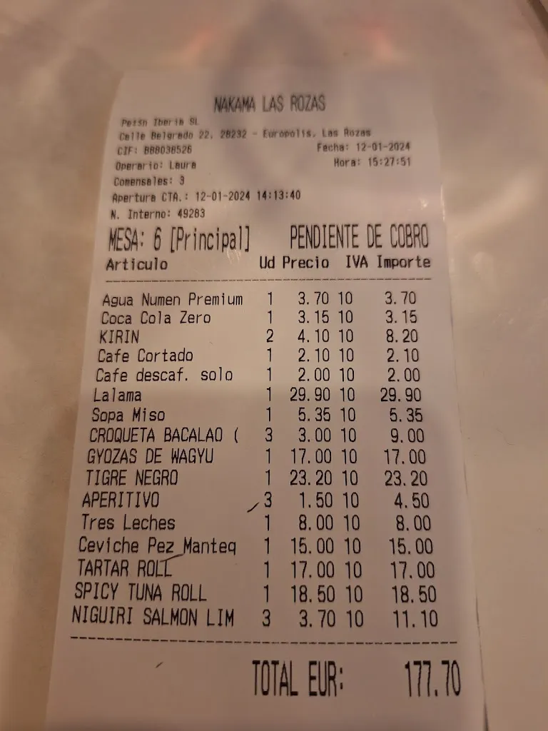 Menu_Nakama Sushi Bar Las Rozas_Las Rozas de Madrid_image_1