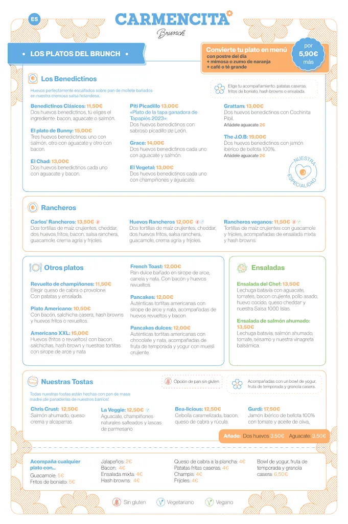Menu_Carmencita Brunch - La Latina_Latina_immagine_2