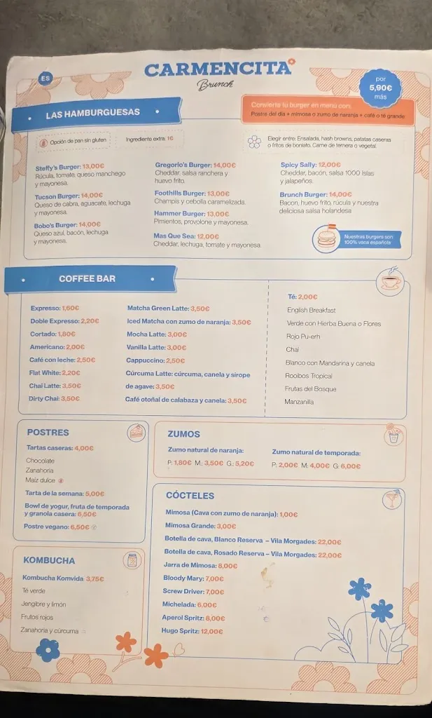 Menu_Carmencita Brunch - La Latina_Latina_immagine_3