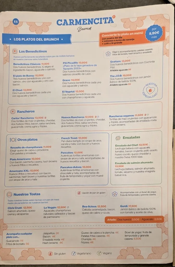 Menu_Carmencita Brunch - La Latina_Latina_immagine_4