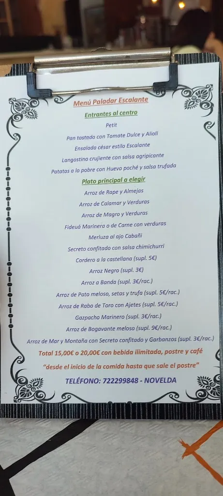 Menu_Paladar Escalante_Novelda_image_3