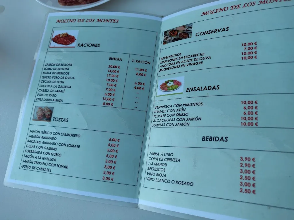 Menu_Molino de los Montes_Los Molinos_image_1