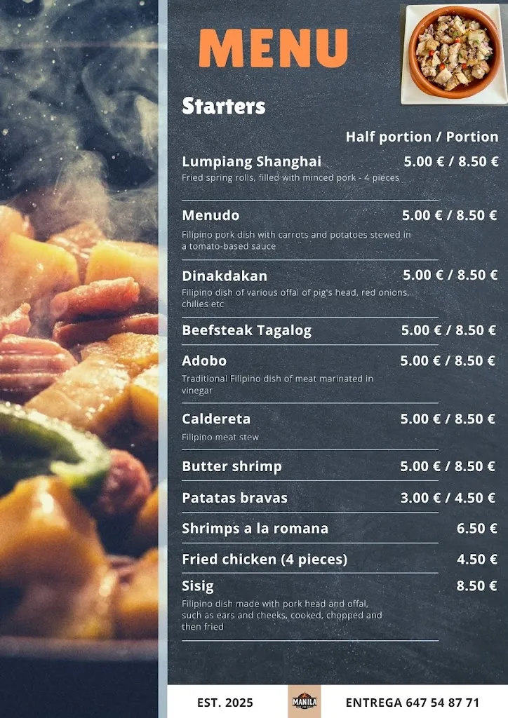 Menu_Manila Bar & Grill_Novelda_image_2