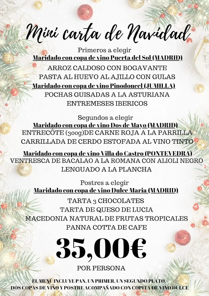 Menü_Restaurante Maridaje Divino_Leganés_Bild_1