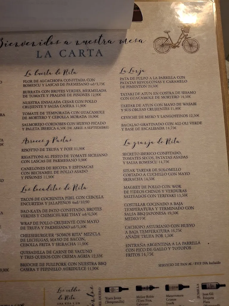 Menu_Rita La cantaora_Leganés_image_4