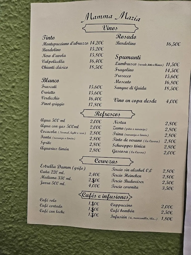 Menu_Restaurante Mamma Maria_Leganés_image_1