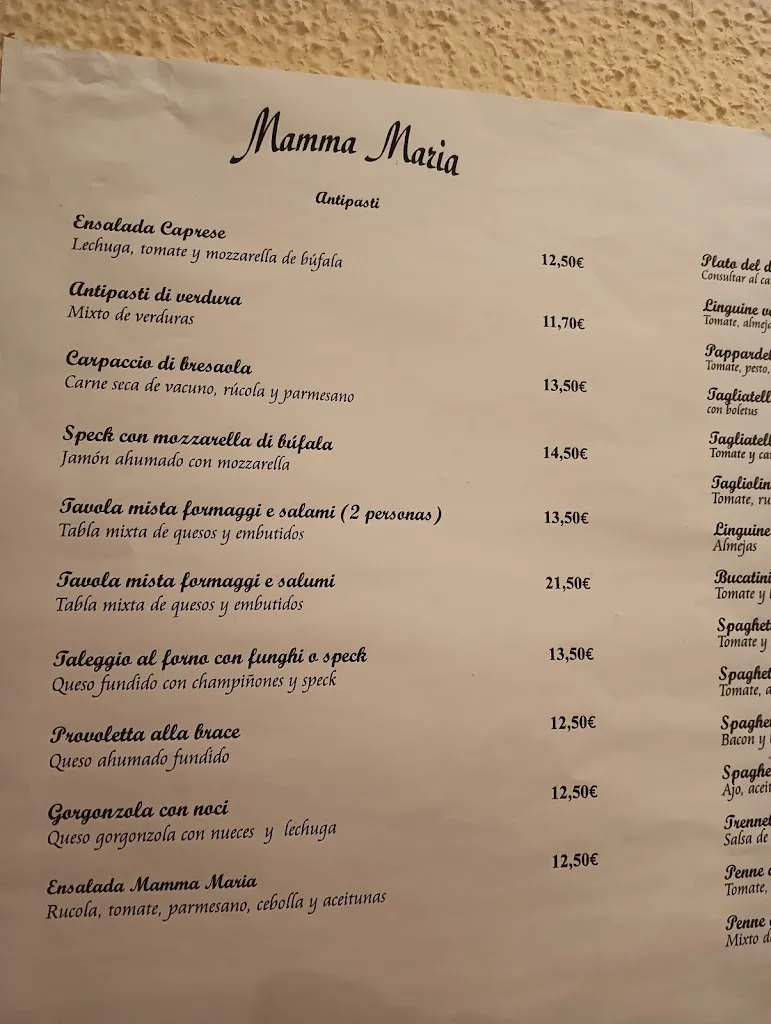Menu_Restaurante Mamma Maria_Leganés_image_4