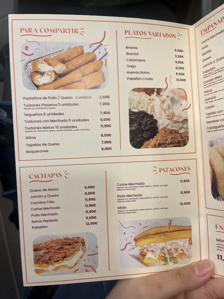 Menu_El Venezolano_Leganés_image_1