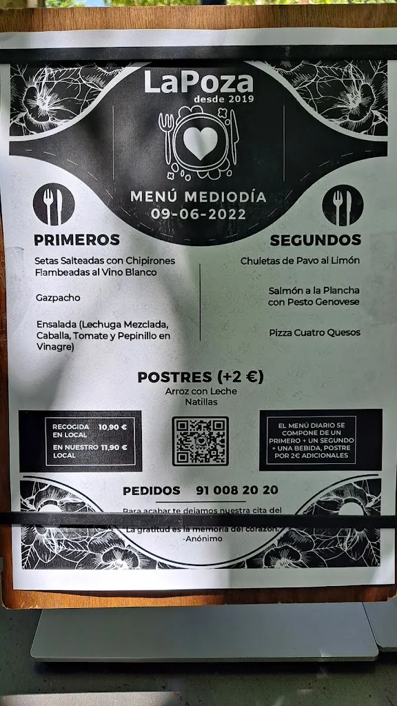Menu_Restaurante LaPoza Leganés_Leganés_image_1