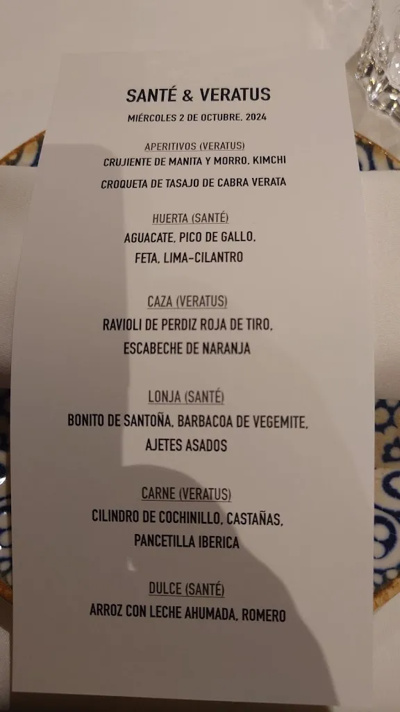Menu_Santé Restaurante Vinos_Leganés_image_1