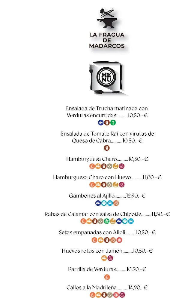Menu_Bar Taberna La Fragua de Madarcos_Madarcos_image_2