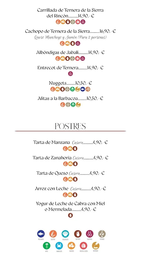 Menu_Bar Taberna La Fragua de Madarcos_Madarcos_image_4