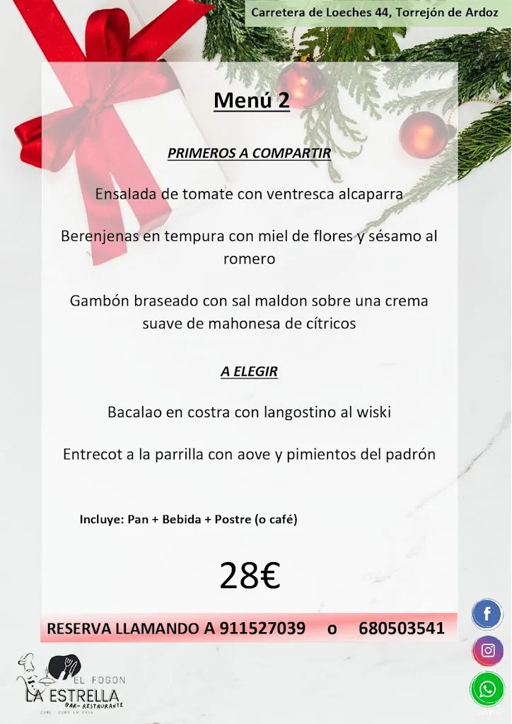 Menu_Bar restaurante El Fogón de la Estrella_Loeches_image_1