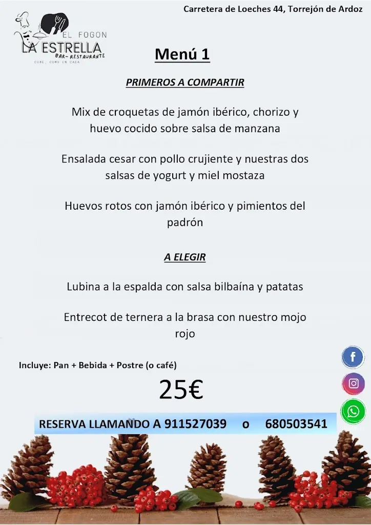 Menu_Bar restaurante El Fogón de la Estrella_Loeches_image_2