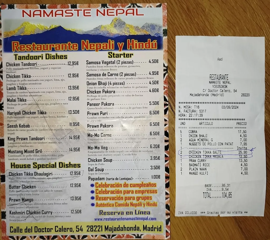 Menu_Restaurante Namaste Nepal_Majadahonda_image_3