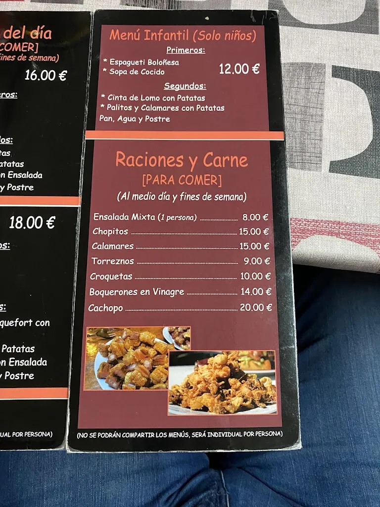 Menu_Bar restaurante chiqui_Guadalix de la Sierra_image_1