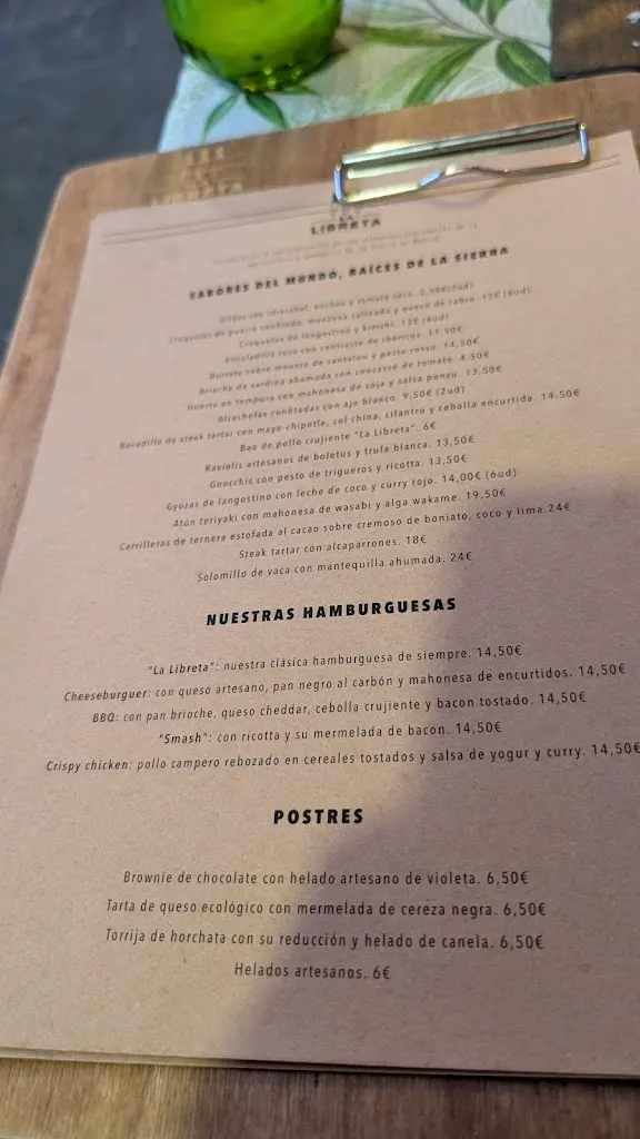 Menu_La Libreta_Guadalix de la Sierra_image_2