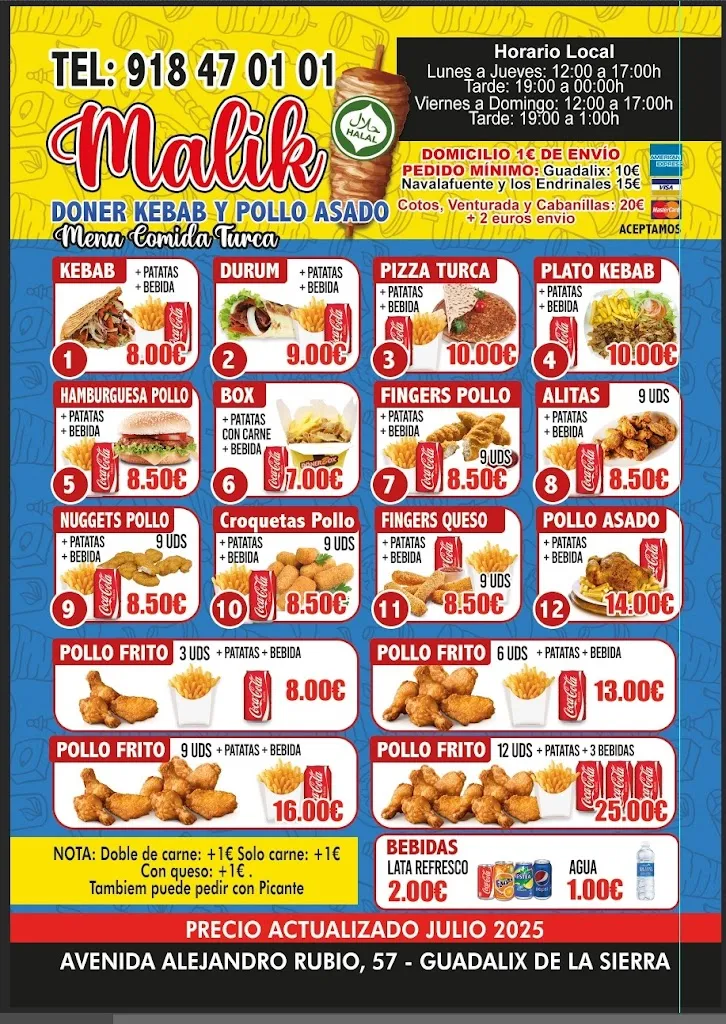 Menu_Malik Döner Kebab Guadalix_Guadalix de la Sierra_image_1