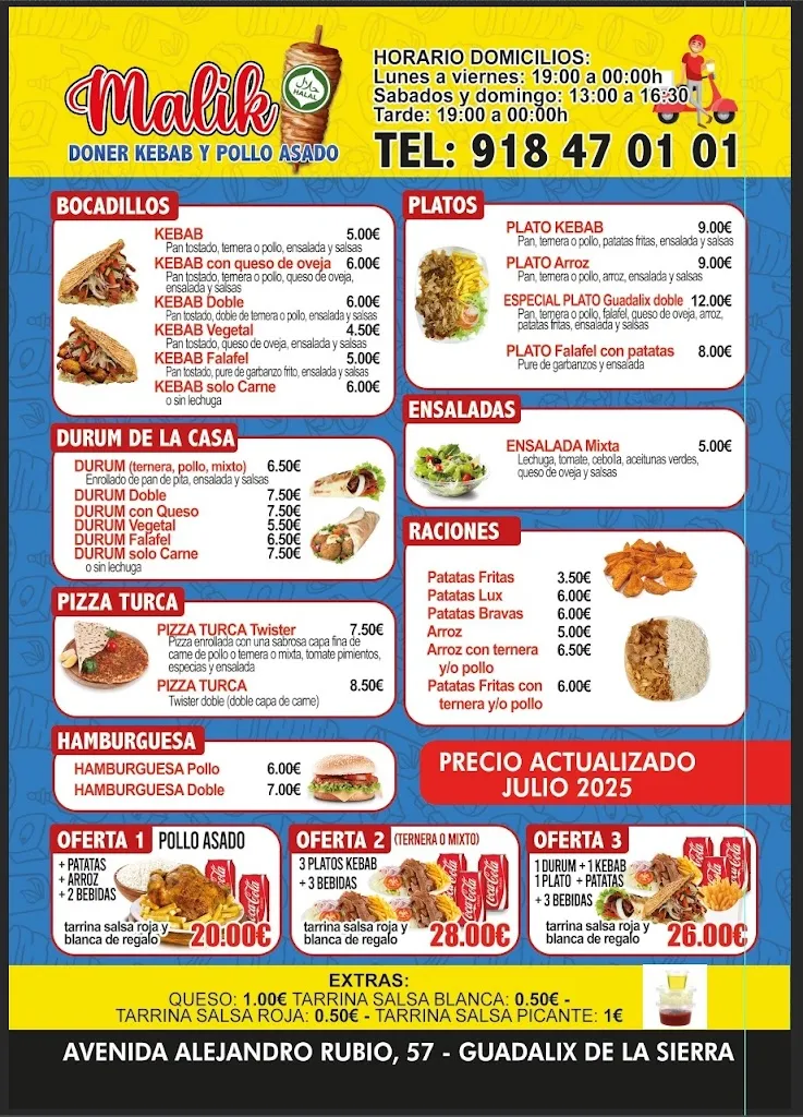 Menu_Malik Döner Kebab Guadalix_Guadalix de la Sierra_image_2