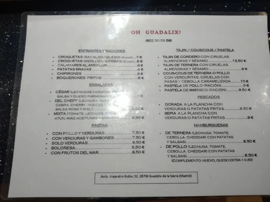 Menu_Oh! Guadalix restaurante_Guadalix de la Sierra_image_3