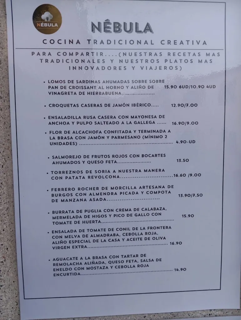 Menu_El Bistró de Nébula_Miraflores de la Sierra_image_1