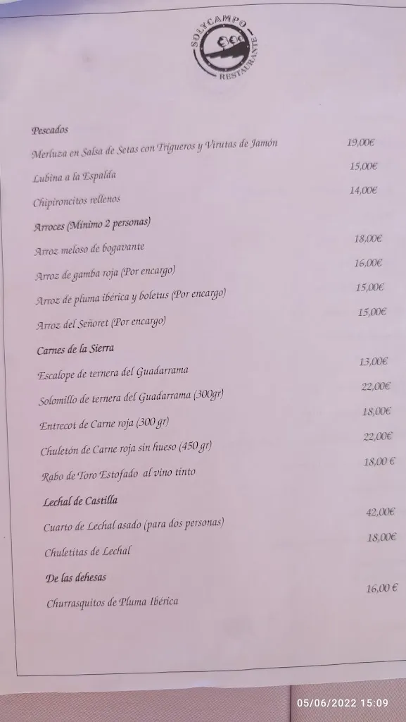 Menu_Restaurante Solycampo S.L_Miraflores de la Sierra_image_3