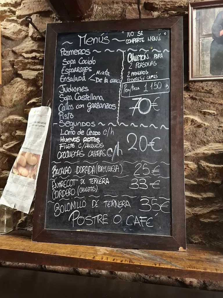 Menu_Mesón El Hayedo._Montejo de la Sierra_image_1