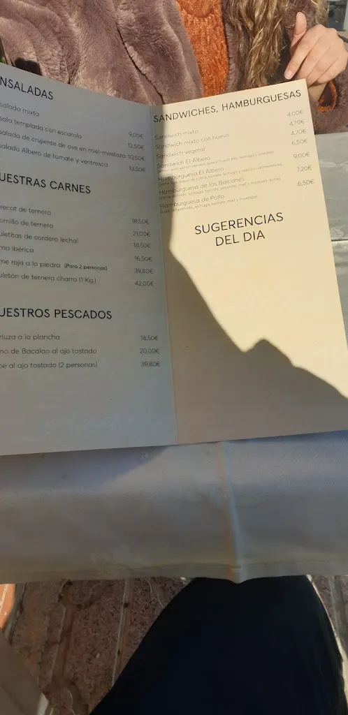 Menu_Restaurante El Albero_Moraleja de Enmedio_image_3