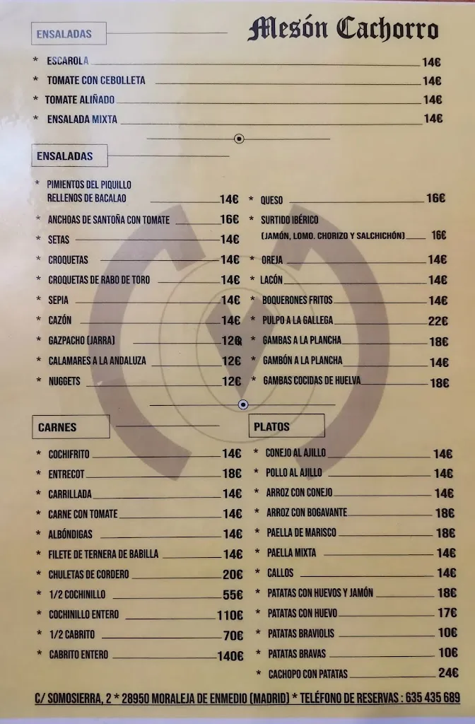 Menu_Restaurante Cachorro_Moraleja de Enmedio_image_1