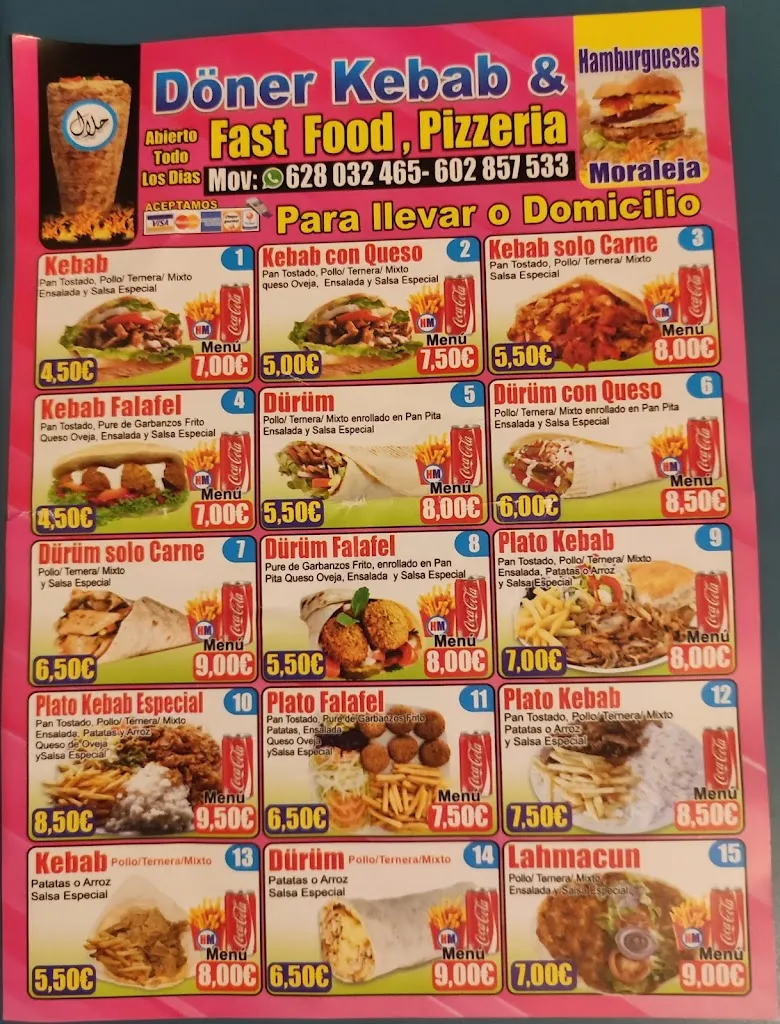 Menu_Döner Kebab & Fast Food , Pizzeria_Moraleja de Enmedio_image_1