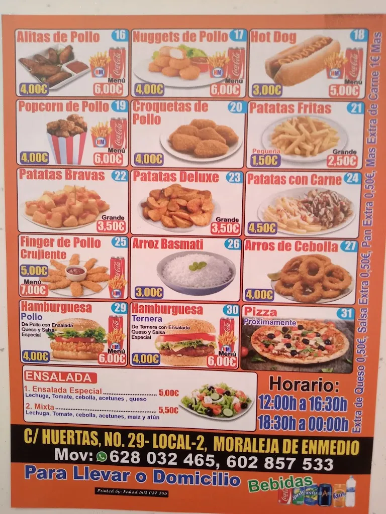 Menu_Döner Kebab & Fast Food , Pizzeria_Moraleja de Enmedio_image_3