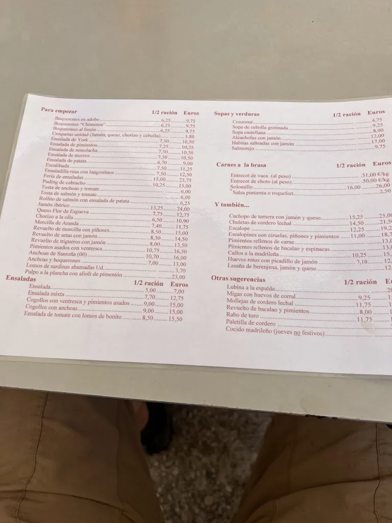 Menu_La Chimenea_Guadarrama_image_1