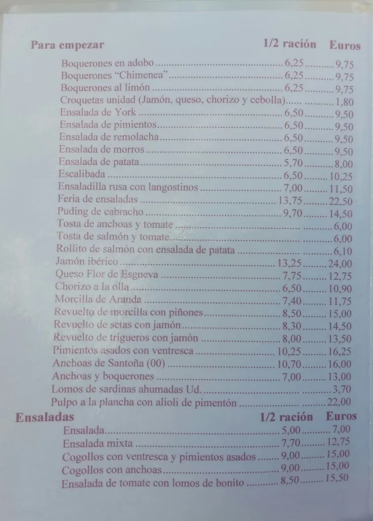 Menu_La Chimenea_Guadarrama_image_2