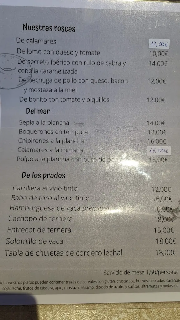 Menu_The Green Door Restaurant_Guadarrama_image_4