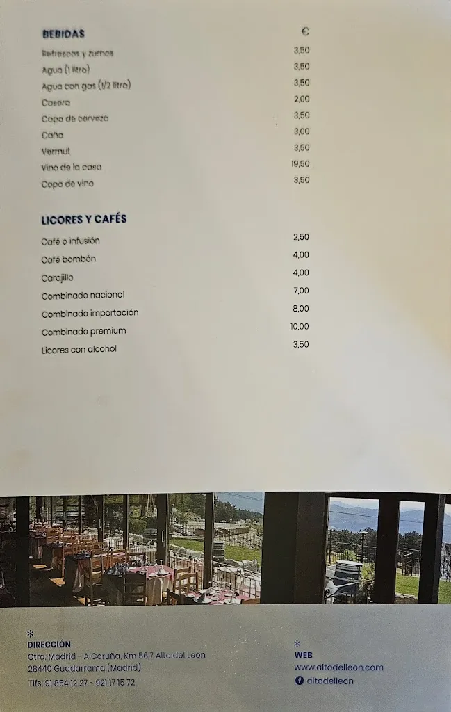 Menu_Asador Alto del León_Guadarrama_immagine_3