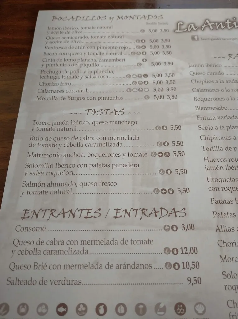 Menu_La Antigua Terraza_Guadarrama_image_3