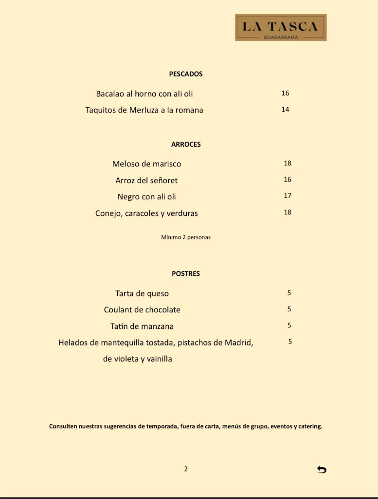 Menu_La Tasca Guadarrama_Guadarrama_image_3