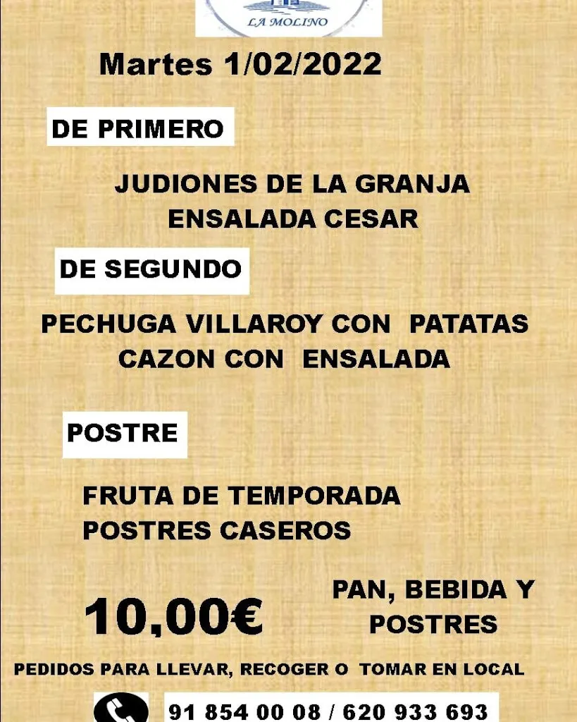 Menu_Cervecería La Molino_Guadarrama_image_4