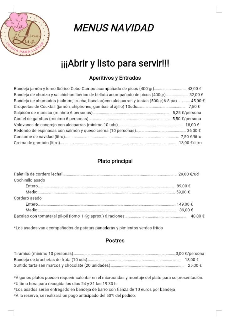 Menu_La Cocina de Luz_Guadarrama_image_1