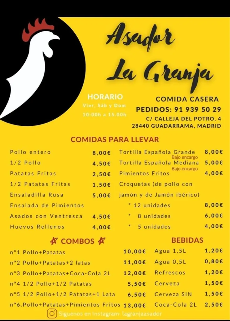 Menu_Pollos asados La Granja guadarrama_Guadarrama_image_2
