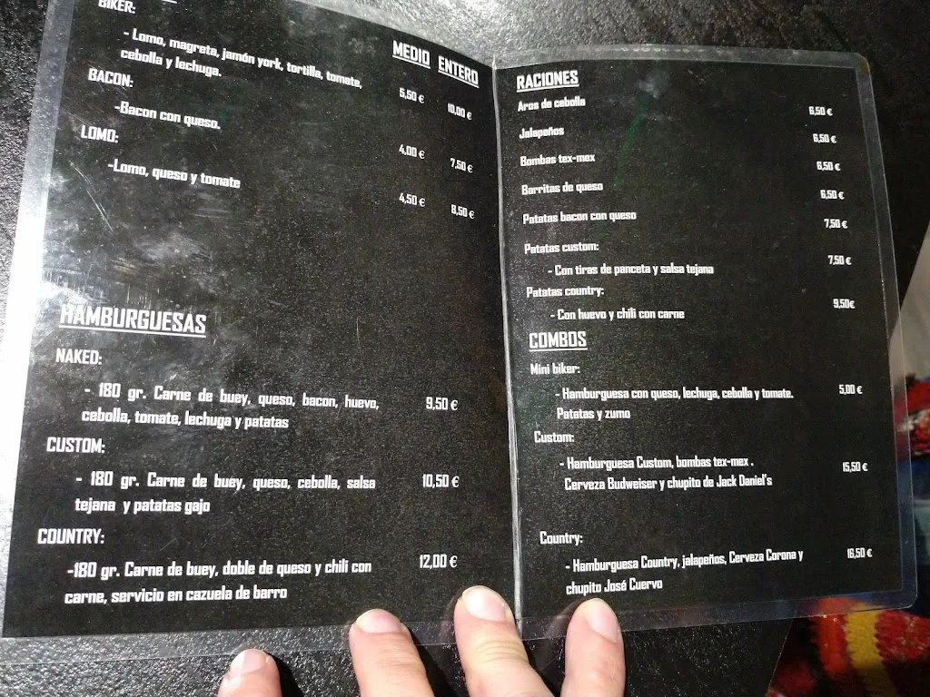 Menu_Bar La Cabaña Bike_Meco_image_1