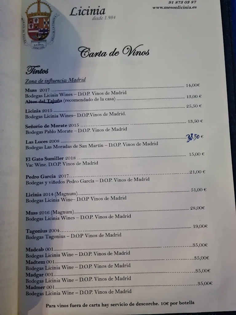 Menu_Mesón Licinia_Morata de Tajuña_image_2