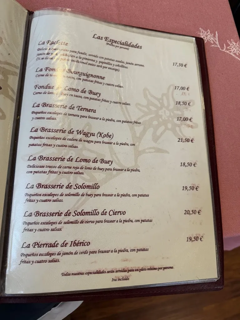 Menu_La Raclette_Navacerrada_image_3