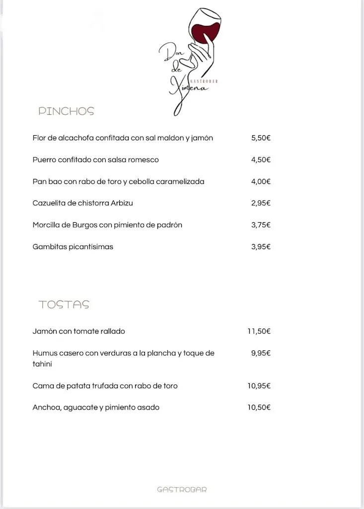 Menu_DonDeXimena Gastrobar_Navarredonda y San Mamés_image_3