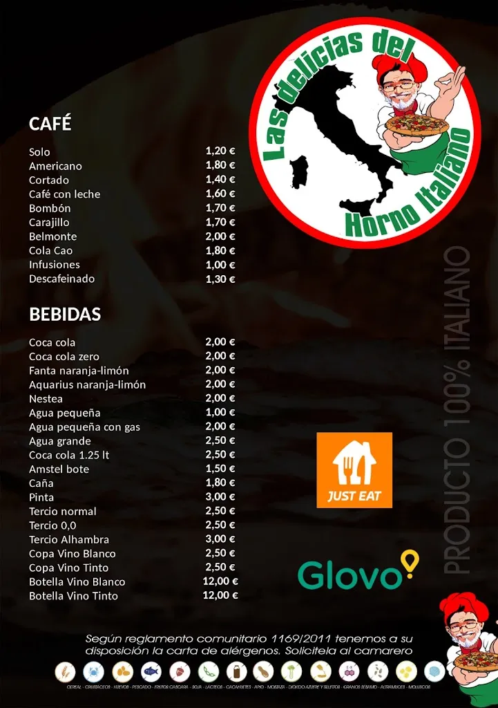 Menü_Las Delicias del Horno Italiano_Novelda_Bild_2