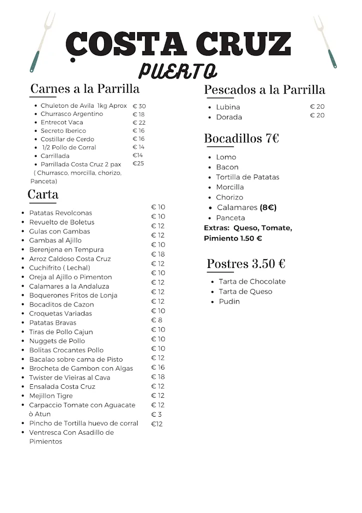 Menu_Costa Cruz Puerto_Navas del Rey_image_1