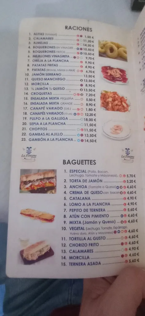 Menu_Bar La Fontana_Nuevo Baztán_image_1