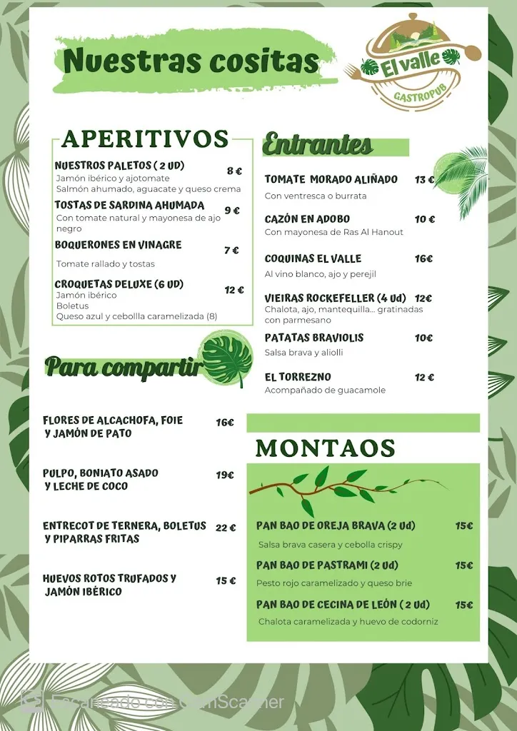 Menu_El valle GastroPub Restaurante si buscas donde comer bien  Nuevo Baztan CC.La plaza_Nuevo Baztán_image_1