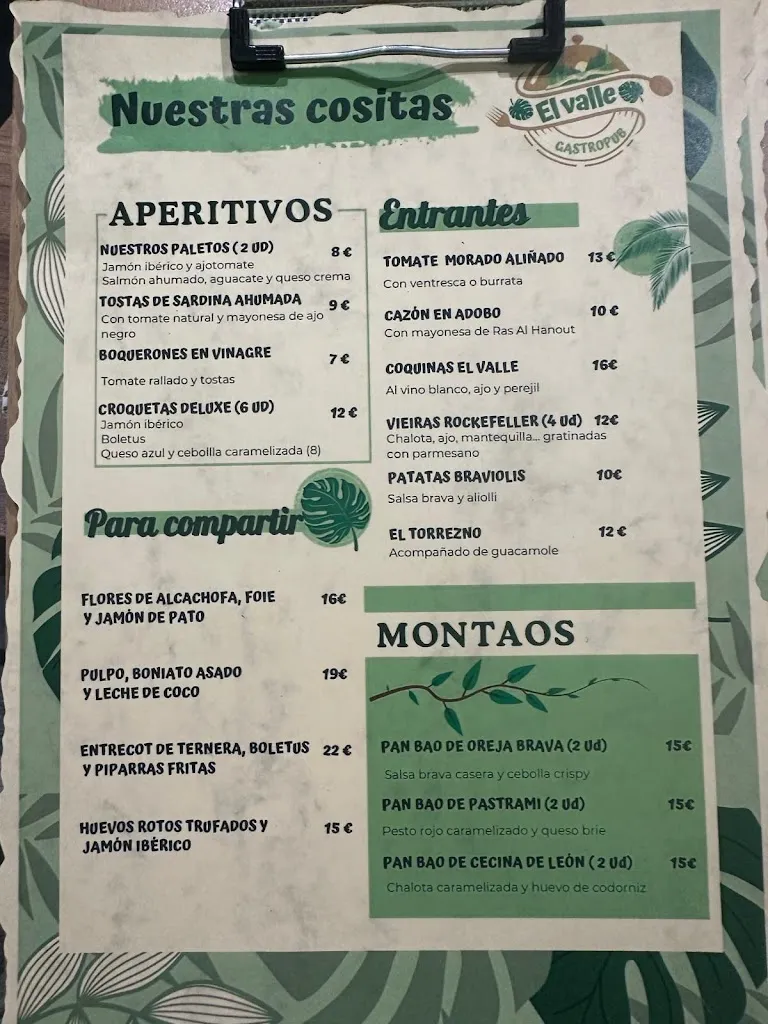 Menu_El valle GastroPub Restaurante si buscas donde comer bien  Nuevo Baztan CC.La plaza_Nuevo Baztán_image_3